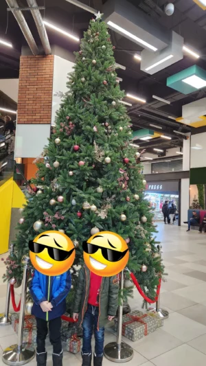 Brad artificial împodobit 500 cm