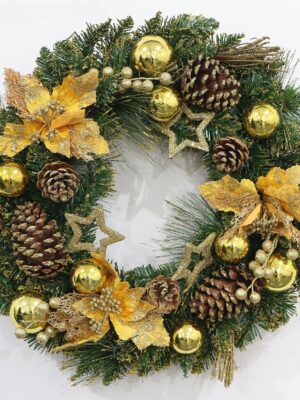 Ghirlanda gold cu conuri