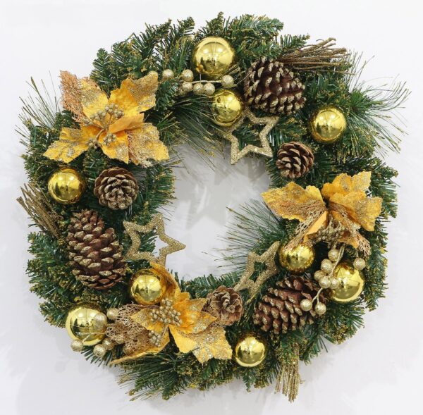 Ghirlanda gold cu conuri