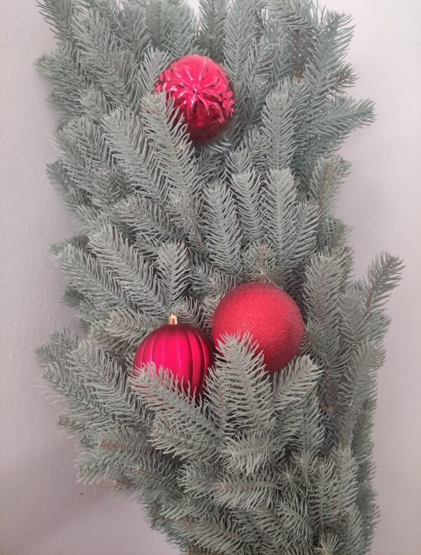 Brad Artificial 3D argintiu 230 cm