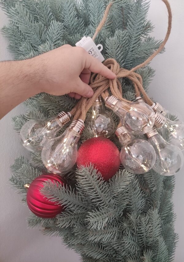 Brad Artificial 3D argintiu 230 cm