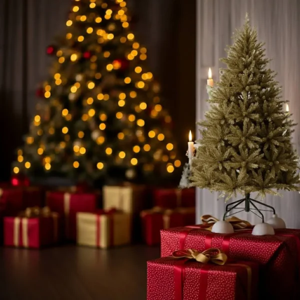 Brad Artificial Auriu 3D Superlux 210 cm