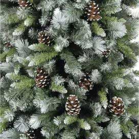 Brad artificial Imperial cu zapada si conuri  270 cm