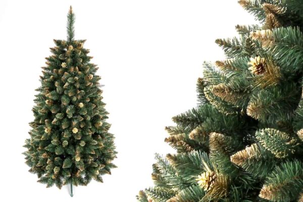 Brad Imperial Lux cu Varfuri Aurite 250 cm